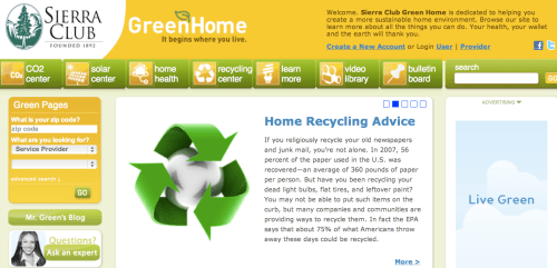 Sierra Club Green Home Sierra Club Green Home
